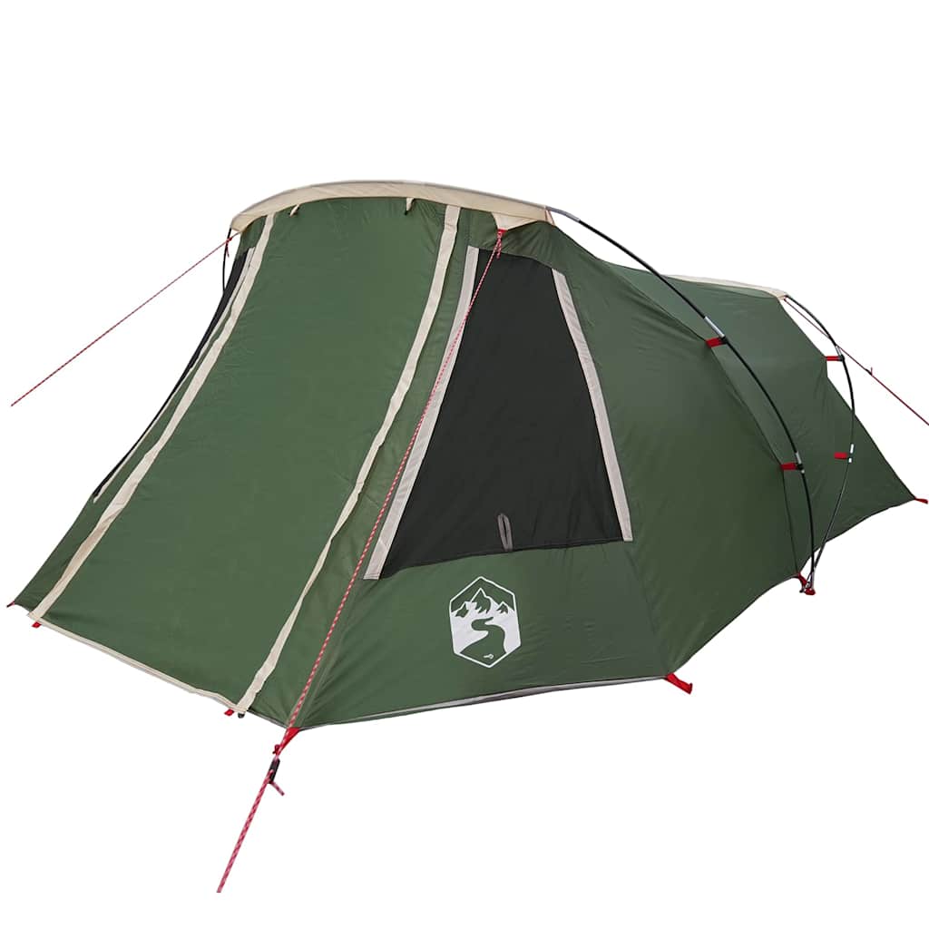 vidaXL Tunnel Tent 3-Person 3-Person Green and White - 328 x 228 x 115 cm