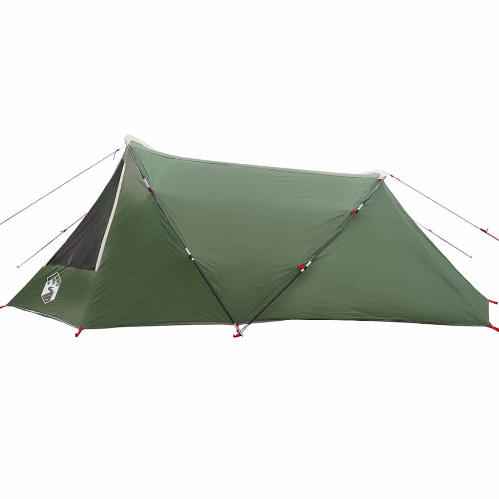 vidaXL Tunnel Tent 3-Person 3-Person Green and White - 328 x 228 x 115 cm