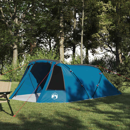 vidaXL Tunnel Tent 3-Person 3-Person Blue and Grey - 328 x 228 x 115 cm
