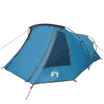 vidaXL Tunnel Tent 3-Person 3-Person Blue and Grey - 328 x 228 x 115 cm
