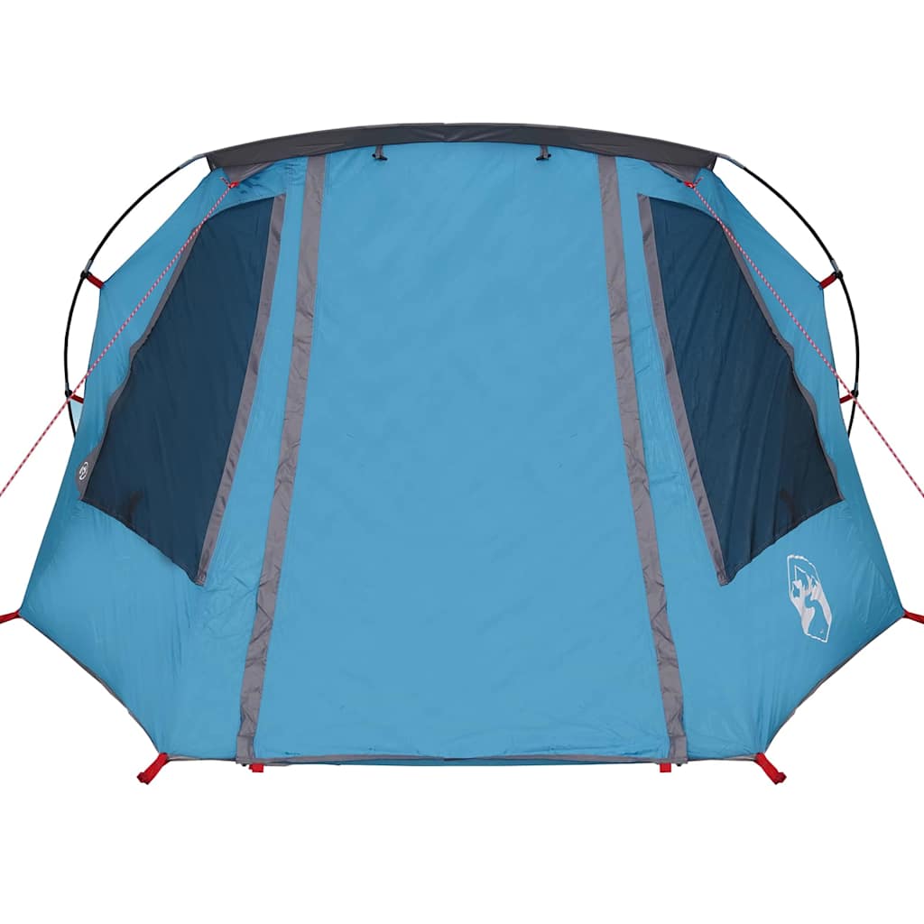 vidaXL Tunnel Tent 3-Person 3-Person Blue and Grey - 328 x 228 x 115 cm