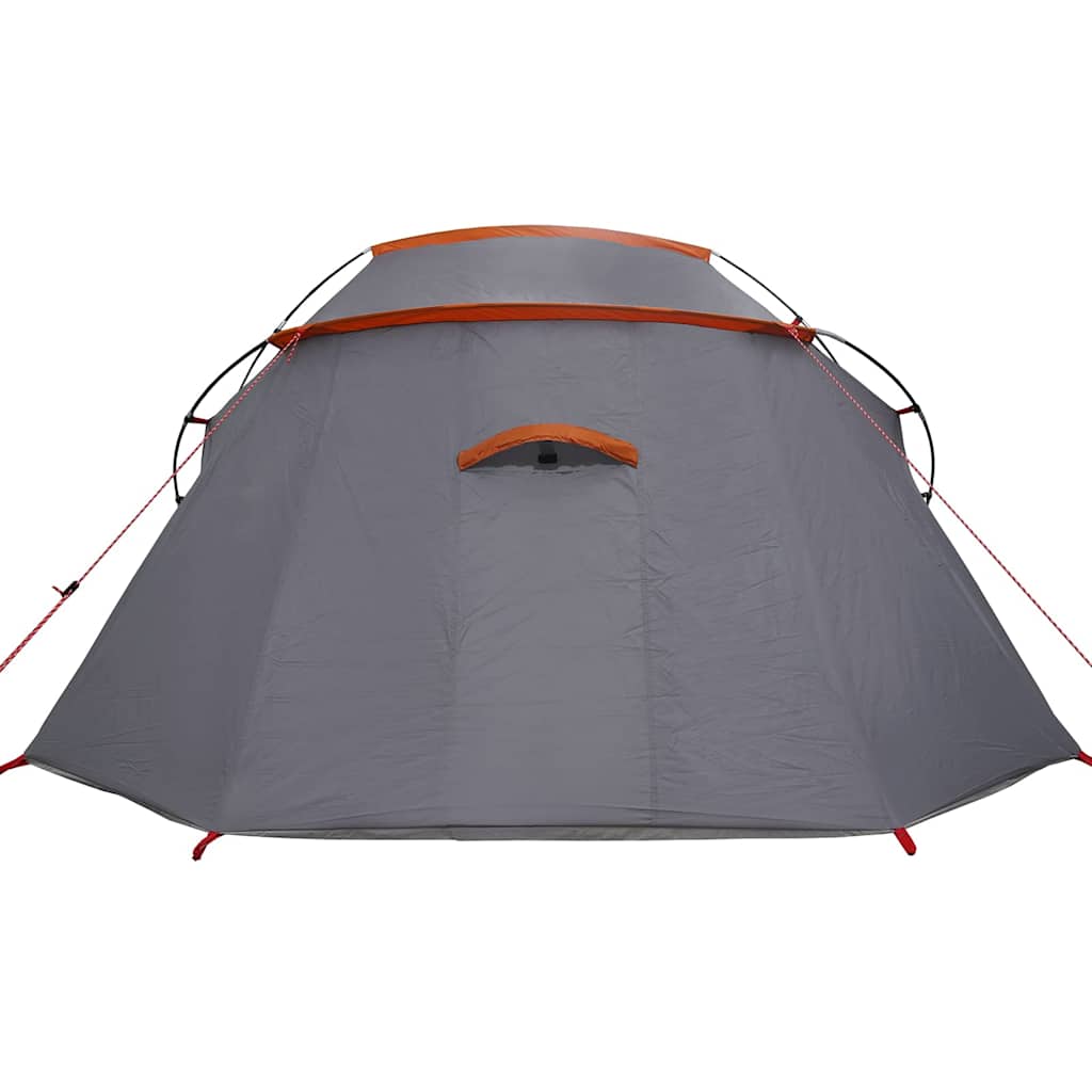 vidaXL Tunnel Tent 3-Person 3-Person Grey and Orange - 328 x 228 x 115 cm