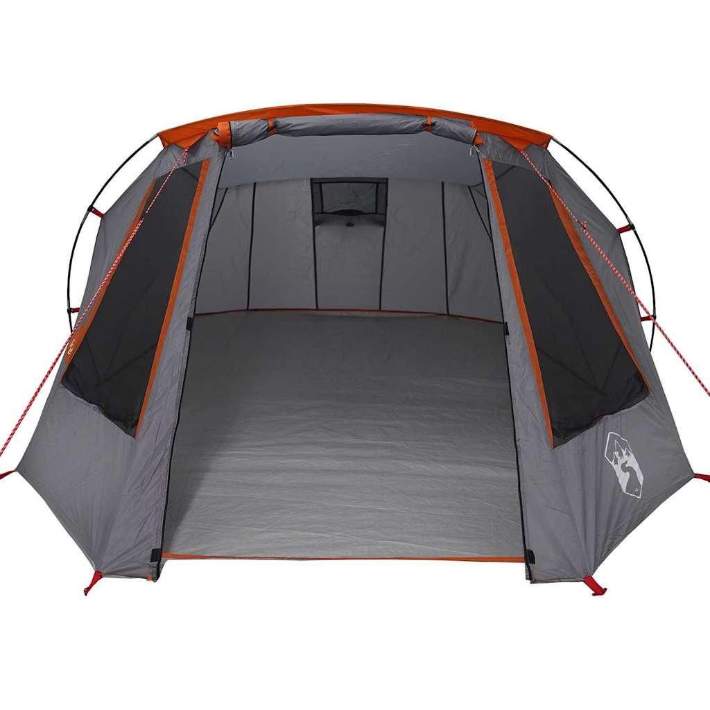 vidaXL Tunnel Tent 3-Person 3-Person Grey and Orange - 328 x 228 x 115 cm