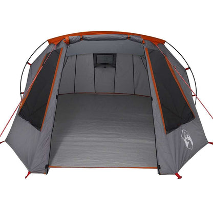 vidaXL Tunnel Tent 3-Person 3-Person Grey and Orange - 328 x 228 x 115 cm