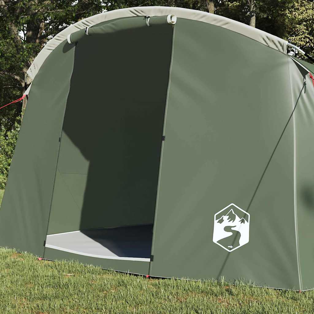 vidaXL Tunnel Tent 4-Person 4-Person Green and White - 318 x 275 x 140 cm