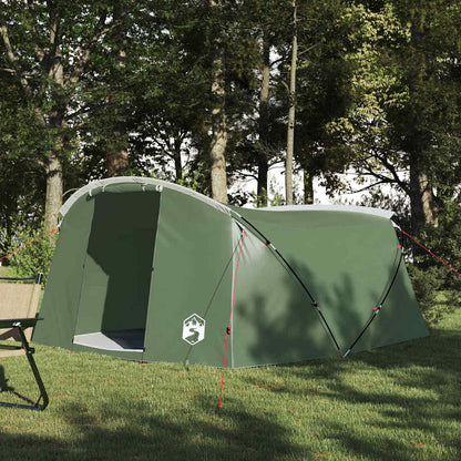 vidaXL Tunnel Tent 4-Person 4-Person Green and White - 318 x 275 x 140 cm