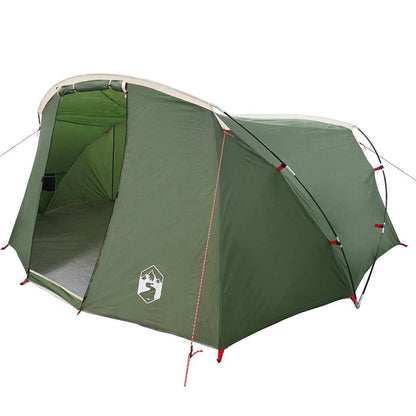 vidaXL Tunnel Tent 4-Person 4-Person Green and White - 318 x 275 x 140 cm