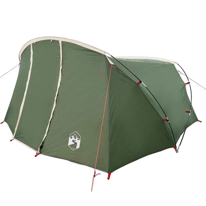 vidaXL Tunnel Tent 4-Person 4-Person Green and White - 318 x 275 x 140 cm