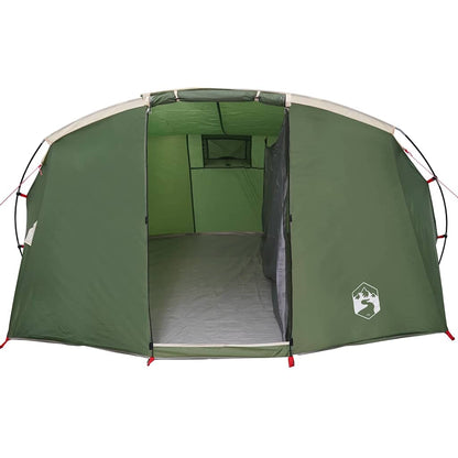 vidaXL Tunnel Tent 4-Person 4-Person Green and White - 318 x 275 x 140 cm