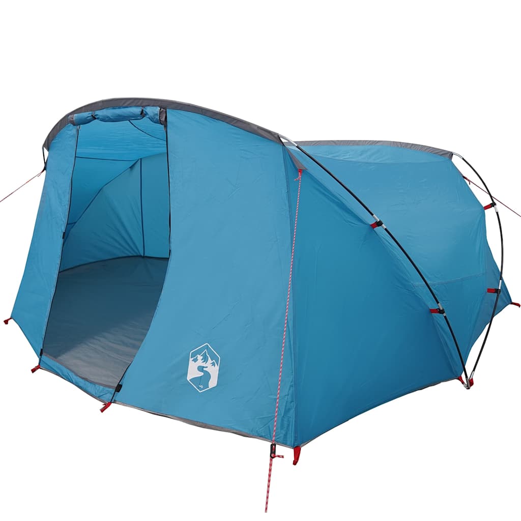 vidaXL Tunnel Tent 4-Person 4-Person Blue and Grey - 318 x 275 x 140 cm