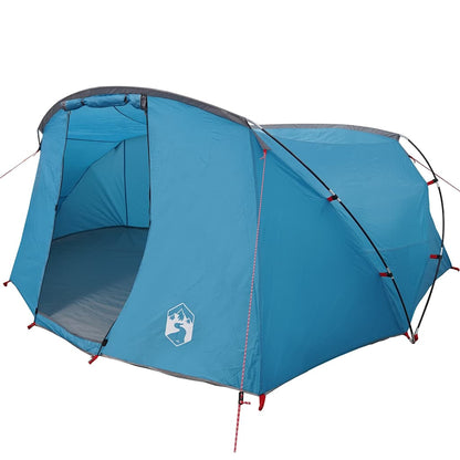 vidaXL Tunnel Tent 4-Person 4-Person Blue and Grey - 318 x 275 x 140 cm
