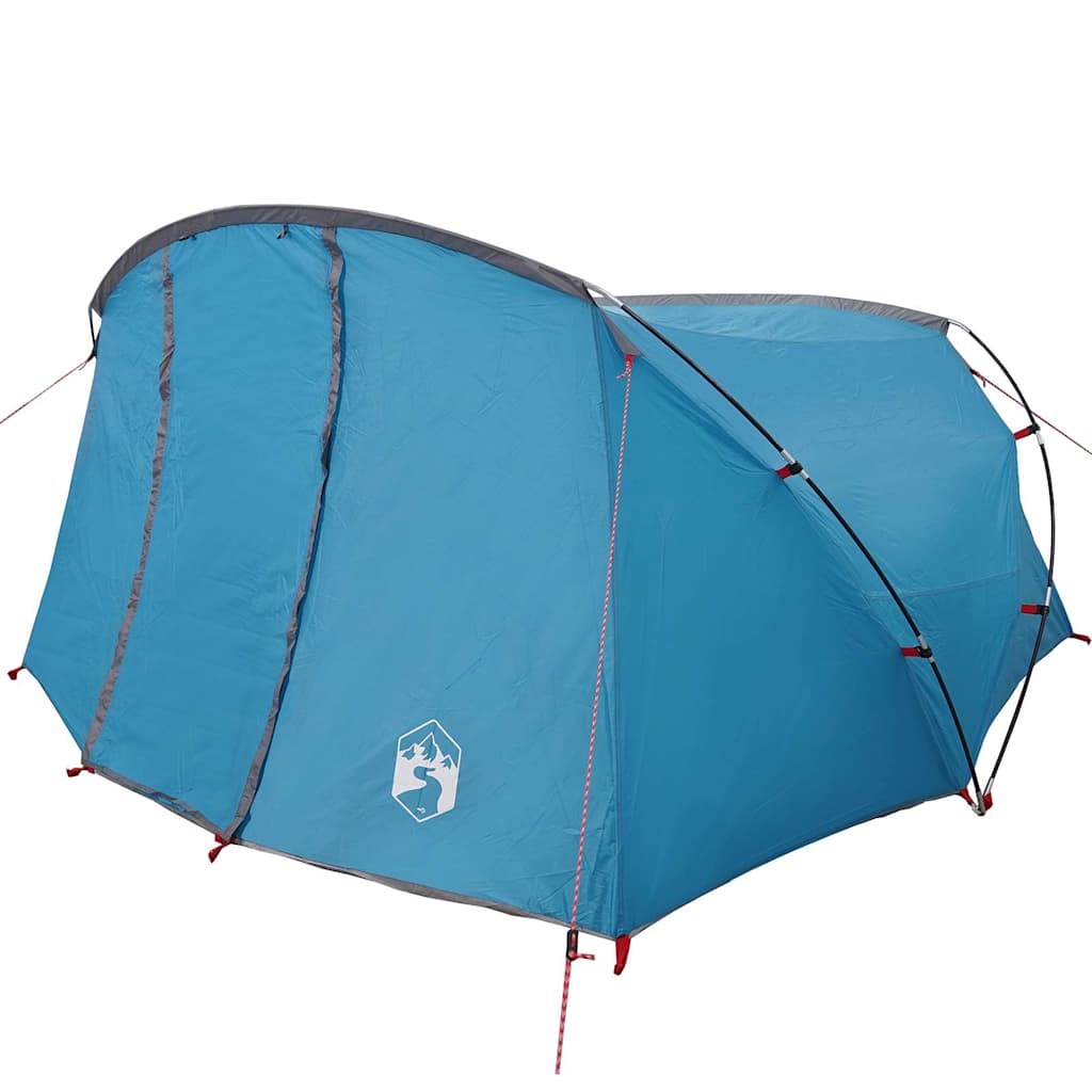vidaXL Tunnel Tent 4-Person 4-Person Blue and Grey - 318 x 275 x 140 cm