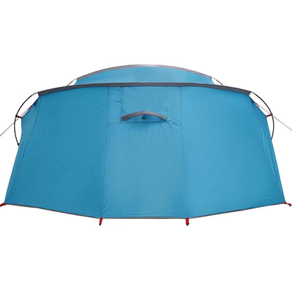 vidaXL Tunnel Tent 4-Person 4-Person Blue and Grey - 318 x 275 x 140 cm