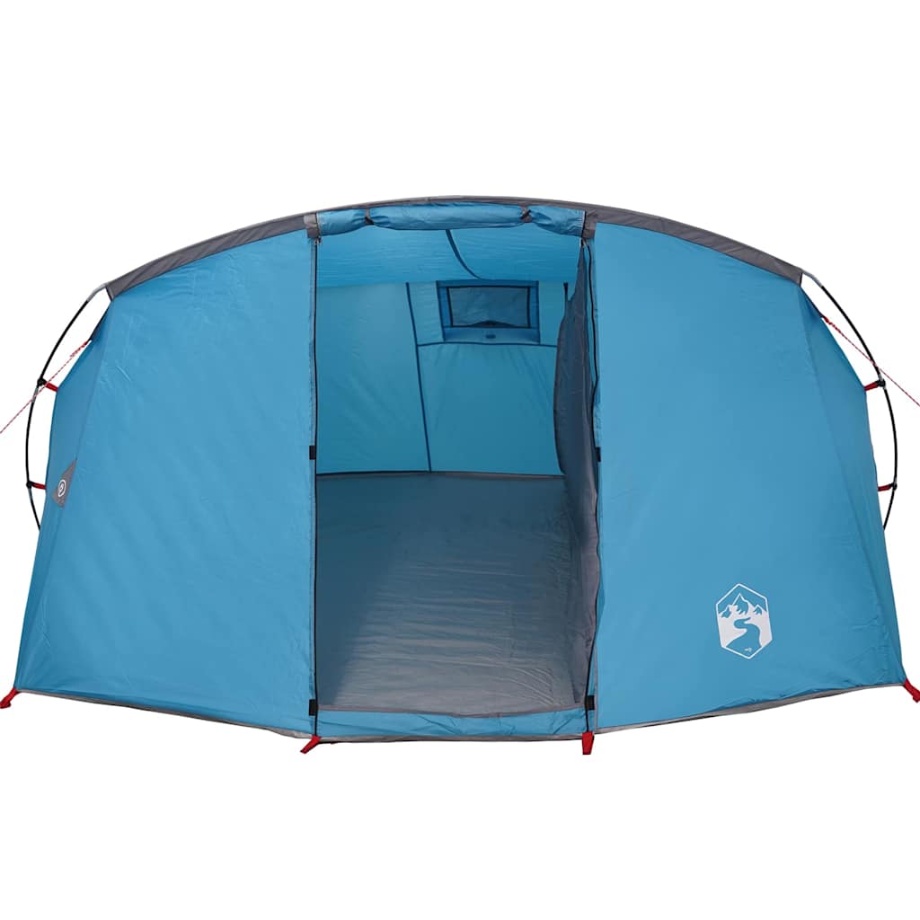 vidaXL Tunnel Tent 4-Person 4-Person Blue and Grey - 318 x 275 x 140 cm