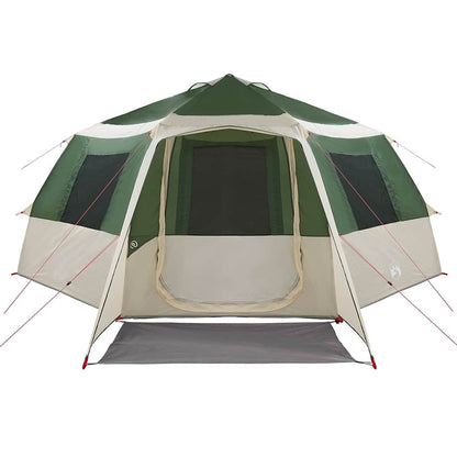 vidaXL Cabin Tent 12-Person Green and Grey 500 x 500 x 294 cm