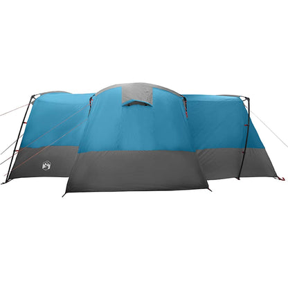vidaXL Family Tent 12-Person 12-Person Blue and Grey - 760 x 645 x 230 cm