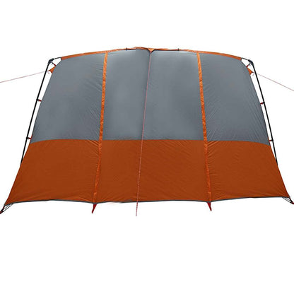 vidaXL Family Tent 12-Person 12-Person Grey and Orange - 760 x 645 x 230 cm