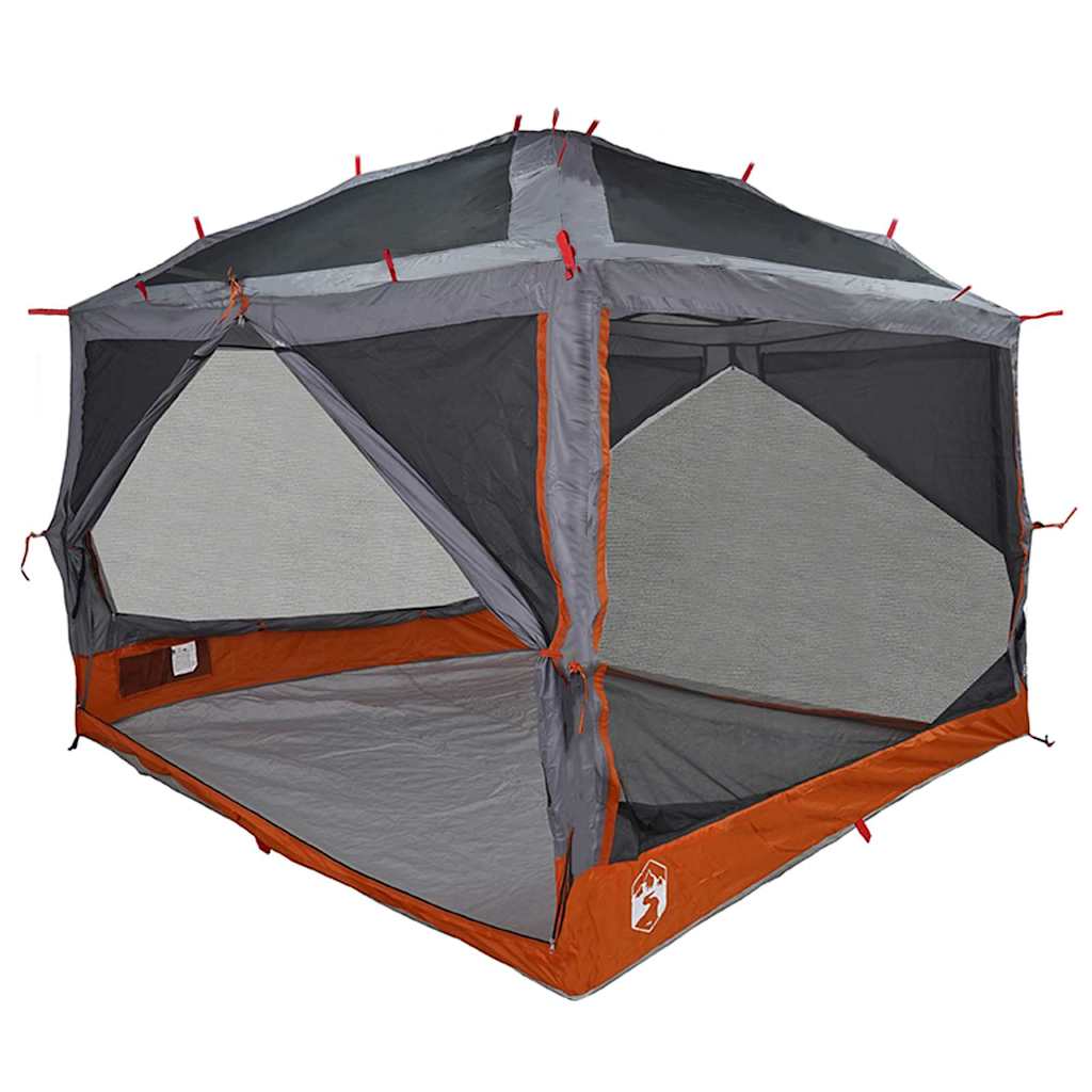 vidaXL Inner Tent 7-Person 7-Person Grey and Orange - 300 x 300x 250 cm