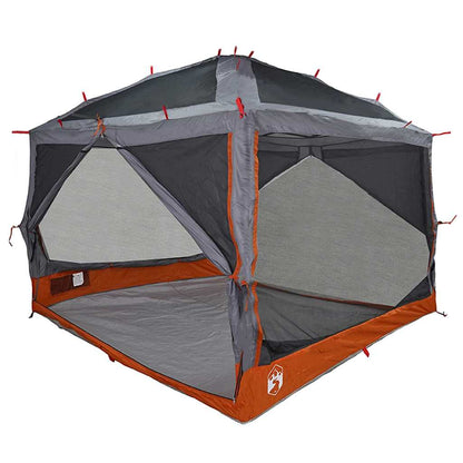 vidaXL Inner Tent 7-Person 7-Person Grey and Orange - 300 x 300x 250 cm