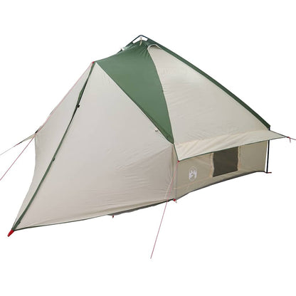 vidaXL Teepee Tent 10-Person 10-Person Green and White - 567 x 470 x 242 cm