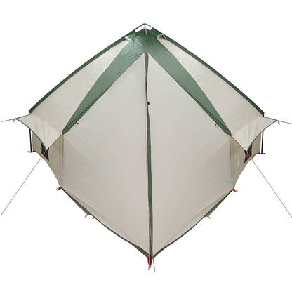 vidaXL Teepee Tent 10-Person 10-Person Green and White - 567 x 470 x 242 cm