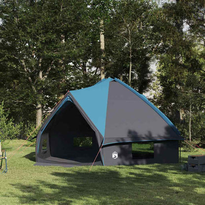 vidaXL Teepee Tent 10-Person 10-Person Blue and Grey - 567 x 470 x 242 cm