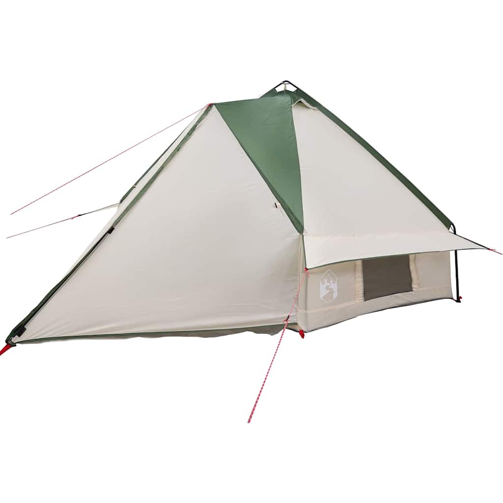 vidaXL Teepee Tent 8-Person 8-Person Green and White - 490 x 410 x 210 cm