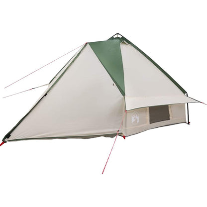 vidaXL Teepee Tent 8-Person 8-Person Green and White - 490 x 410 x 210 cm