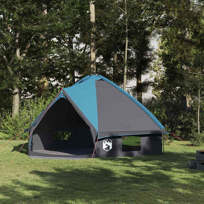 vidaXL Teepee Tent 8-Person 8-Person Blue and Grey - 490 x 410 x 210 cm