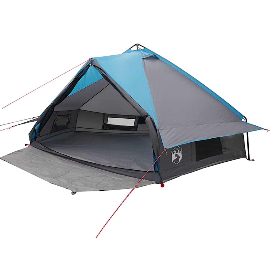 vidaXL Teepee Tent 8-Person 8-Person Blue and Grey - 490 x 410 x 210 cm