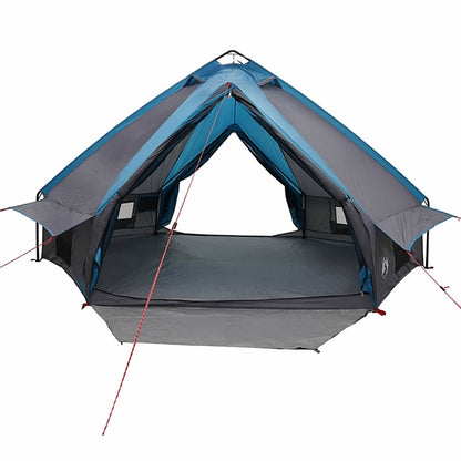vidaXL Teepee Tent 8-Person 8-Person Blue and Grey - 490 x 410 x 210 cm