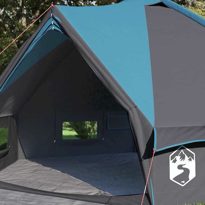 vidaXL Teepee Tent 6-Person 6-Person Blue and Grey - 431 x 366 x 185 cm