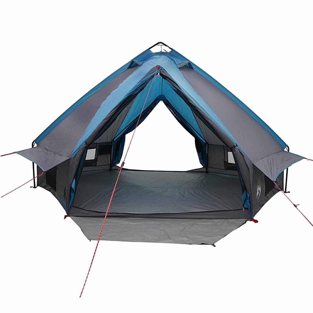 vidaXL Teepee Tent 6-Person 6-Person Blue and Grey - 431 x 366 x 185 cm