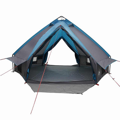 vidaXL Teepee Tent 6-Person 6-Person Blue and Grey - 431 x 366 x 185 cm