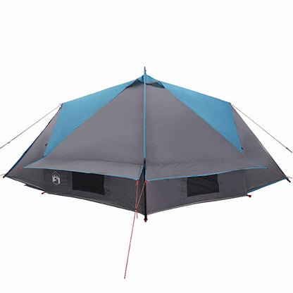 vidaXL Teepee Tent 6-Person 6-Person Blue and Grey - 431 x 366 x 185 cm