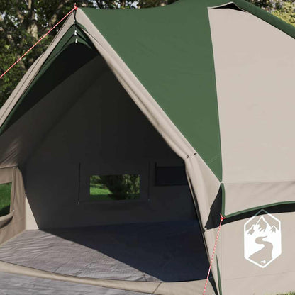 vidaXL Teepee Tent 4-Person 4-Person Green and Grey - 388 x 320 x 169 cm