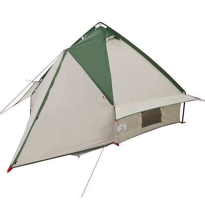vidaXL Teepee Tent 4-Person 4-Person Green and Grey - 388 x 320 x 169 cm