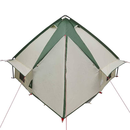 vidaXL Teepee Tent 4-Person 4-Person Green and Grey - 388 x 320 x 169 cm