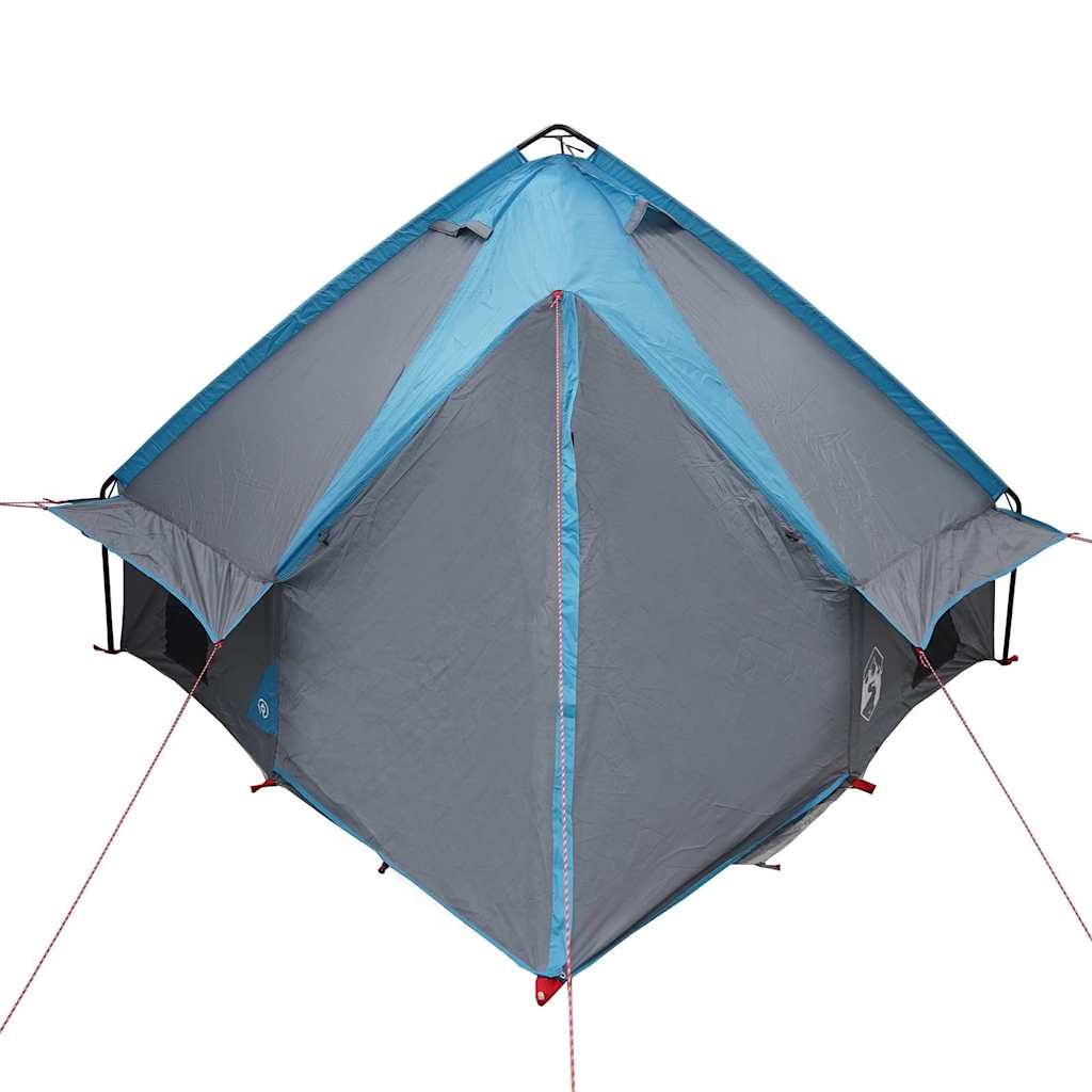 vidaXL Teepee Tent 4-Person 4-Person Blue and Grey - 388 x 320 x 169 cm