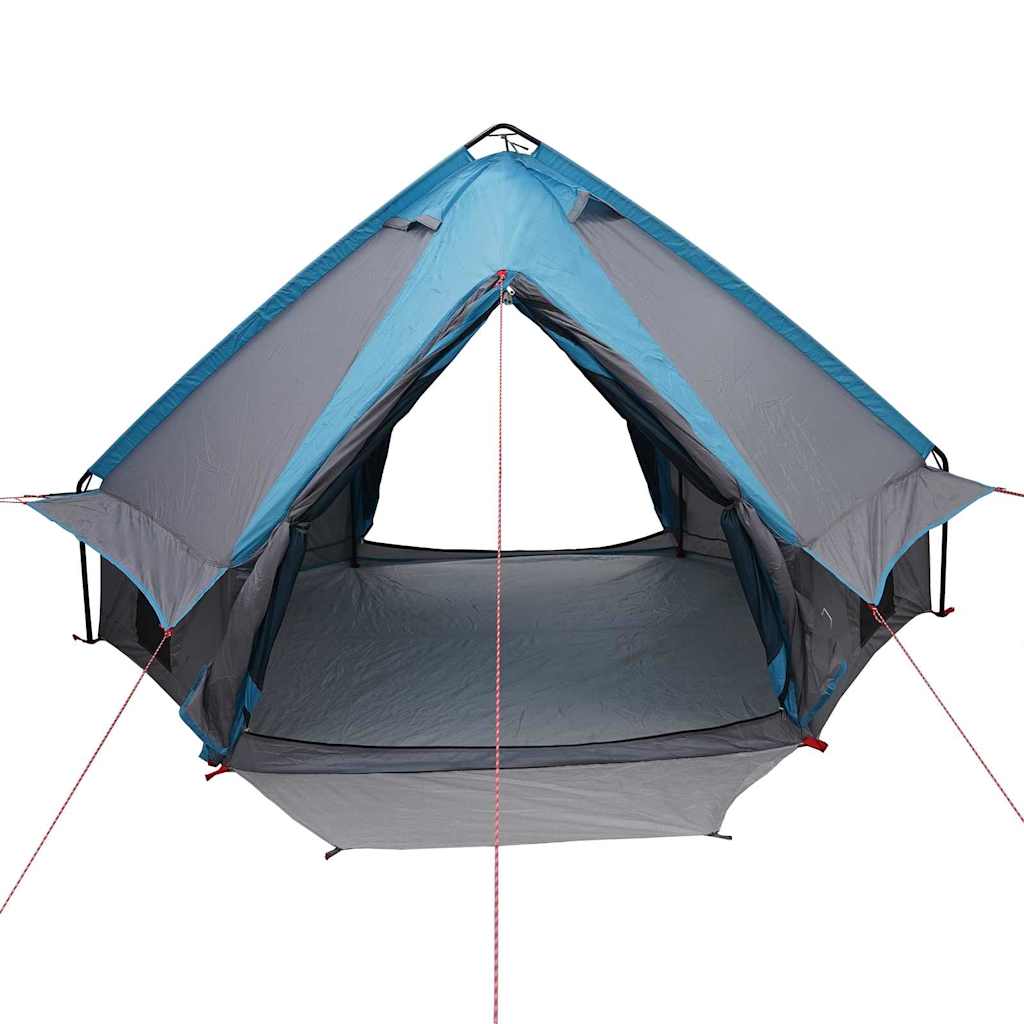 vidaXL Teepee Tent 4-Person 4-Person Blue and Grey - 388 x 320 x 169 cm
