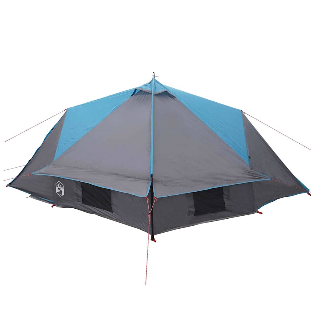 vidaXL Teepee Tent 4-Person 4-Person Blue and Grey - 388 x 320 x 169 cm