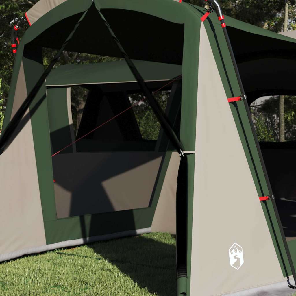 vidaXL Family Tent 20-Person 20-Person Green and White - 745 x 700 x 217 cm
