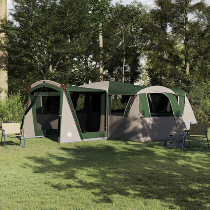 vidaXL Family Tent 20-Person 20-Person Green and White - 745 x 700 x 217 cm