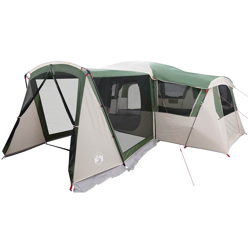 vidaXL Family Tent 20-Person 20-Person Green and White - 745 x 700 x 217 cm