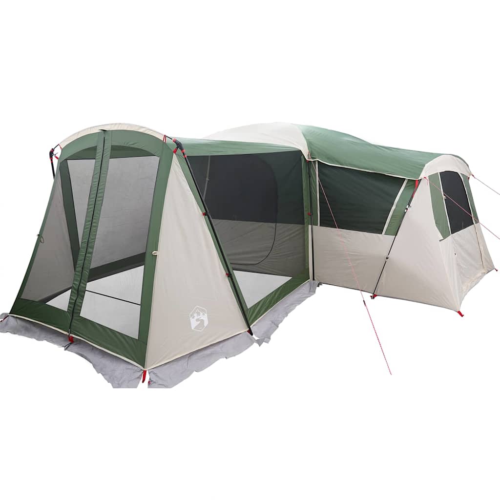 vidaXL Family Tent 20-Person 20-Person Green and White - 745 x 700 x 217 cm