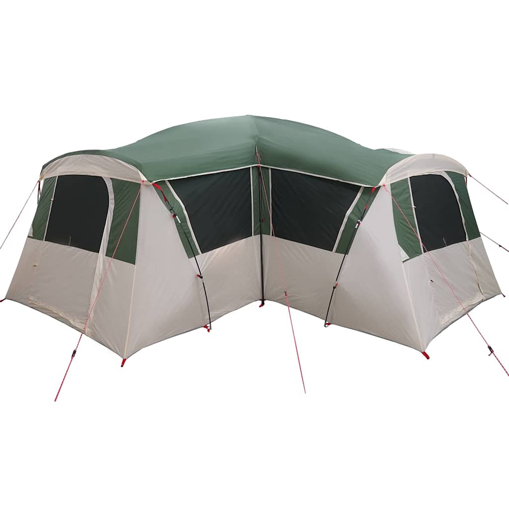 vidaXL Family Tent 20-Person 20-Person Green and White - 745 x 700 x 217 cm