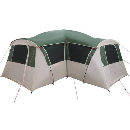 vidaXL Family Tent 20-Person 20-Person Green and White - 745 x 700 x 217 cm