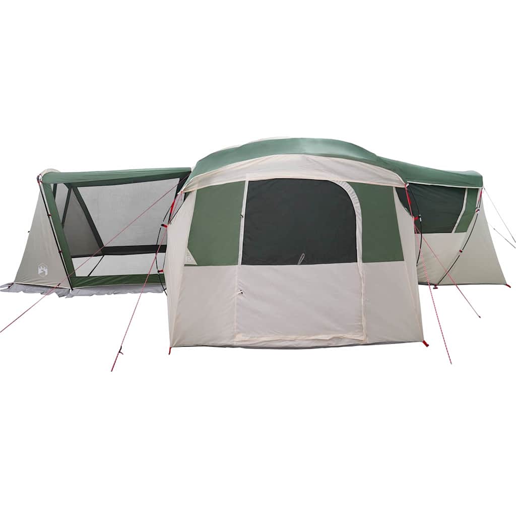 vidaXL Family Tent 20-Person 20-Person Green and White - 745 x 700 x 217 cm