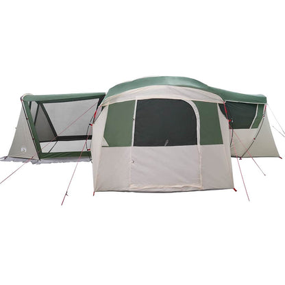 vidaXL Family Tent 20-Person 20-Person Green and White - 745 x 700 x 217 cm