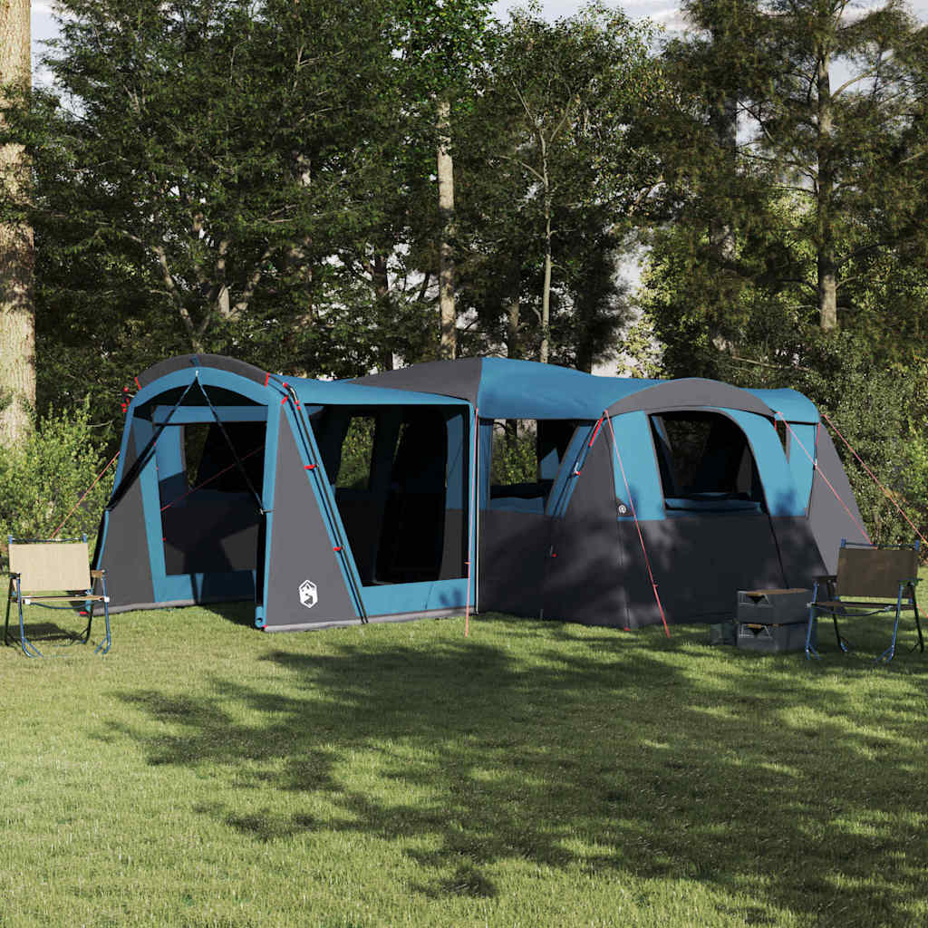 vidaXL Family Tent 20-Person 20-Person Blue and Grey - 745 x 700 x 217 cm